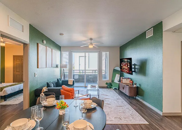 Near Stadium With Balcony Pool Gym Parking And W D Apartment
